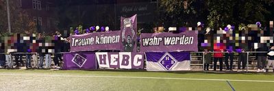 Choreo „Träume können wahr werden“ beim Derby gegen den ETV